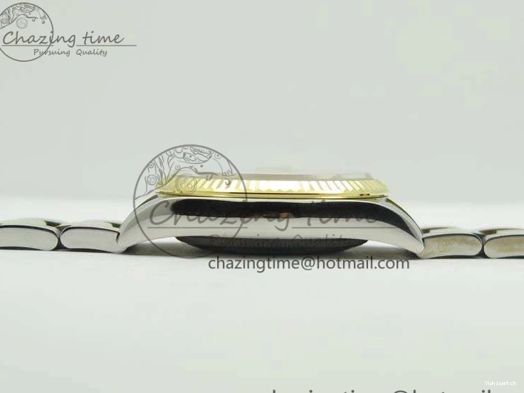 116234 36mm Oyster DJF YG Datejust Edition 1:1 Bracelet V2 Dial On SA3135 Fluted SS White Best Com 1129